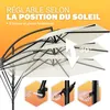 KINGSLEEVE® Parasol de jardin extérieur en alu Parasol Voir les images du produit 4