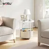 WOLTU Couchtisch rund mit Steckdose Abnehmbarer Korb Produktbild-Vorschau 2