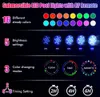 A collage showcasing features of submersible LED pool lights. Produktbild-Vorschau