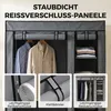 HOMCOM Stoffkleiderschrank mit Kleiderstange, 5 Produktbild-Vorschau 6