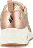The back view of a rose gold sneaker. Voir les images du produit