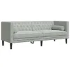 vidaXL 3-tlg. Chesterfield-Sofa-Set mit Nackenrollen Produktbild-Vorschau 4