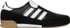 A side view of a black Adidas sneaker with white stripes and accents. Náhled obrázku produktu