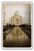 Blechschild Reise 12x18cm Indien schwarz weiß Taj Mahal Produktbild-Vorschau 1