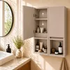 Hängeschrank Badezimmer, 75x56x25 cm, Kaschmirfarbe Matt, 6 Produktbild-Vorschau 7