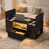 100 x 50 x 40 cm Couchtisch,Beistelltisch mit Schublade,mit Produktbild-Vorschau 6