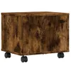vidaXL Stojan na tiskárnu s kolečky, kouřový dub 41x32x34,5 Náhled obrázku produktu 7
