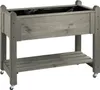 Hochbeet Premium aus Kiefernholz, Vintage-Grau, 114x60x84,4 Produktbild-Vorschau 3