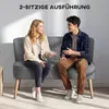 HOMCOM – dwuosobowa sofa tapicerowana, sofa podwójna, sofa Podgląd zdjęcia produktu 6