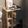 A bathroom vanity with various toiletries and decorative items. Náhled obrázku produktu
