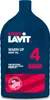 A dark blue bottle of Sport Lavit Warm-up Body Oil against a white background. Podgląd zdjęcia produktu
