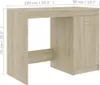 Scrivania Sonoma in rovere 100x50x76 cm in materiale ligneo Anteprima dell’immagine prodotto 8