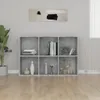 vidaXL Bücherregal/Sideboard Betongrau 66x30x98 cm Produktbild-Vorschau 4