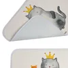 Mr. & Mrs. Panda Badteppich Katze König - Weiß - Geschenk, Produktbild-Vorschau 4