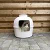 Bac à litière Flower XXL, toilettes cachées pour chats Voir les images du produit 6