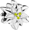A close-up studio shot of a Pandora Edelweiss charm. Produktbild-Vorschau