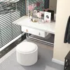 HOMCOM Ottomane Runder Sitzhocker Polsterhocker mit Produktbild-Vorschau 8