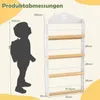 COSTWAY Regał na książki dla dzieci w kształcie domku, Podgląd zdjęcia produktu 3