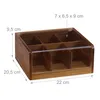 relaxdays Teebox Holz mit 6 Fächern Produktbild-Vorschau 4