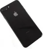 The back of a black iPhone 8 Plus is shown against a white background. Produktbild-Vorschau