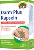 A box of SUNLIFE Darm Plus Kapseln, showing a diagram of the human digestive system. Produktbild-Vorschau