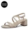 Tamaris Damen Sandalette aus Stoff mit Karree Spitze Produktbild-Vorschau 30