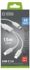 SBS TECABLETCC2IN1, 1,5 m, USB C, USB C, Biały Podgląd zdjęcia produktu 1