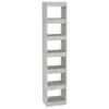 vidaXL Bücherregal/Raumteiler Betongrau 40x30x198 cm Produktbild-Vorschau 1