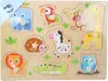 malé chodidlo Drevená skladačka na vkladanie zoo Náhľad obrázku produktu 2