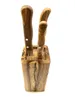 Messerblock DESIGN aus Olivenholz Produktbild-Vorschau 3
