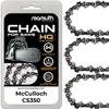 3 catene per motosega 35 cm 1,3 mm 3/8" 52 TG per McCulloch Anteprima dell’immagine prodotto 1