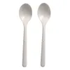 50x -Kaffeelöffel Mehrweg 130mm aus -PP extra stabil weiss Produktbild-Vorschau 1