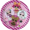 Piatto di carta LOL Glitterati Ø23cm/8pz. Anteprima dell’immagine prodotto 1