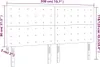The Living Store LED Kopfteil Dunkelblau 200x5x118/128 cm Produktbild-Vorschau 7
