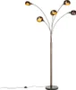Design Stehlampe DunkelBronze mit Goldenen 5 Lichtern Produktbild-Vorschau 8