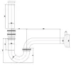 Waschtisch-Siphon 5/4", DN32, Chrom Produktbild-Vorschau 3
