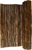 A rolled-up bamboo privacy screen against a white background. Produktbild-Vorschau