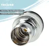 A close-up view of a chrome-plated pop-up drain fitting for a sink, with text overlays indicating the brand and product details. Produktbild-Vorschau