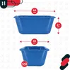 KOTARBAU® Mörtelkübel eckig 55 L Blau Kunststoff Produktbild-Vorschau 5