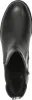 A top-down view of a black leather Chelsea boot. Voir les images du produit