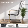 Graue Outdoor Textilene-Metall-Esszimmerstühle (2er-Pack) Produktbild-Vorschau 5