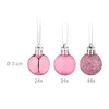 Set da 96 palline natalizie Relaxdays, palline Anteprima dell’immagine prodotto 4