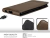 Cadorabo Hülle für LG X POWER Schutz Hülle in Braun Flip Produktbild-Vorschau 6