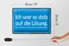 Blechschild Spruch 30x20cm ich war so stolz auf die Lösung Produktbild-Vorschau 6