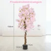 2er-1,5 m wysokości sztuczna wiśnia, sztuczna roślina Podgląd zdjęcia produktu 6