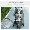 Poussette pour animaux de compagnie PawHut avec protection Voir les images du produit 8