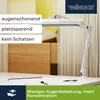 Lampa biurkowa - 3 x 14 W - biała Podgląd zdjęcia produktu 6