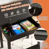 Stolik z krzesełkiem dla dzieci COSTWAY, drewniane biurko z Podgląd zdjęcia produktu 4