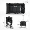 BigDean Bollerwagen faltbar bis 80 kg – kompakter Produktbild-Vorschau 3