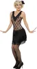 A woman wearing a flapper costume, posing against a white background. Produktbild-Vorschau